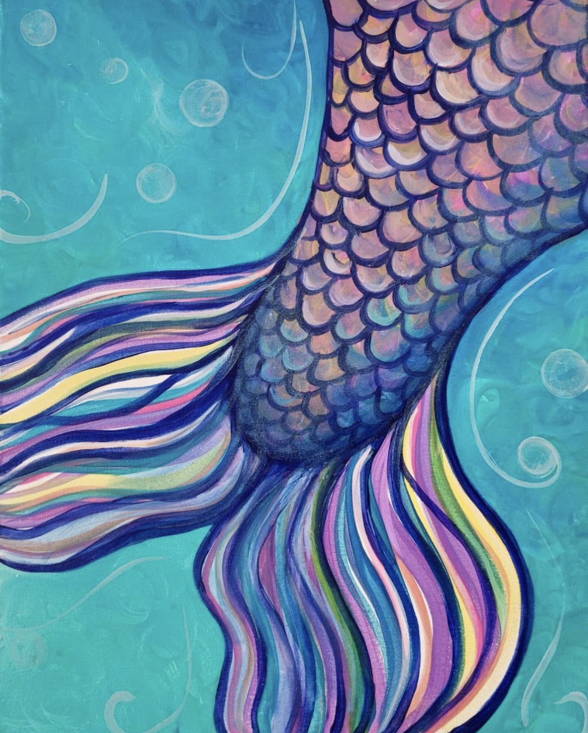 Pinellas Paint Party - Mermaid Tale