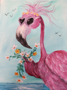 Pinellas Paint Party - Flocking Fabulous Flamingo