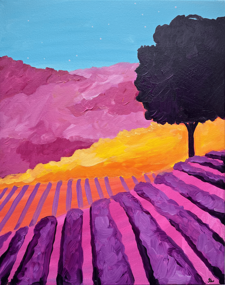 Tampa Sip n Paint - Lavender Fields