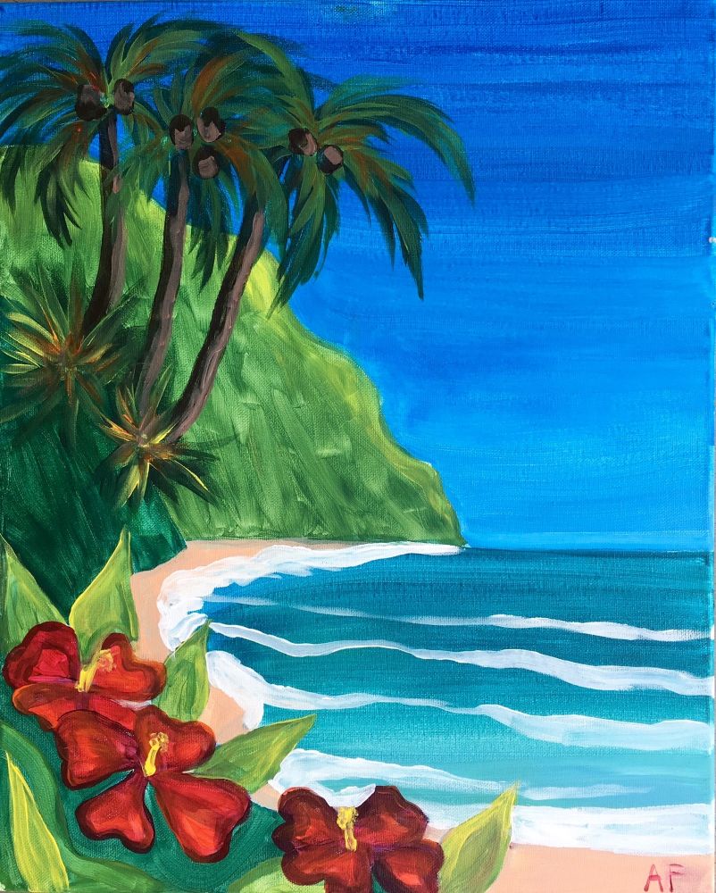 St Pete Beach Paint & Sip – Tropical Lagoon