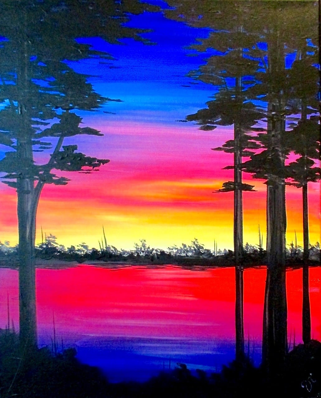 Tampa Paint Party - Cypress Sunset