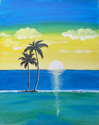 Tampa Paint & Sip - Caribbean Sunset