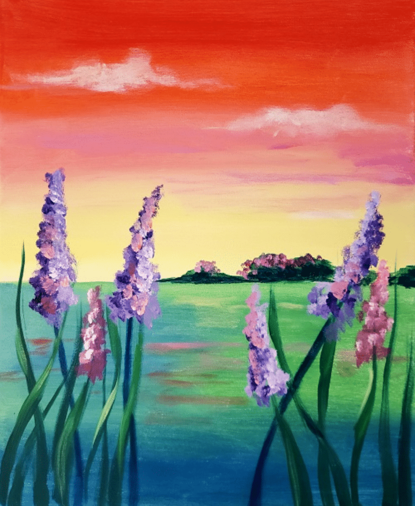 Tampa Paint n Sip - Lavender Dreams