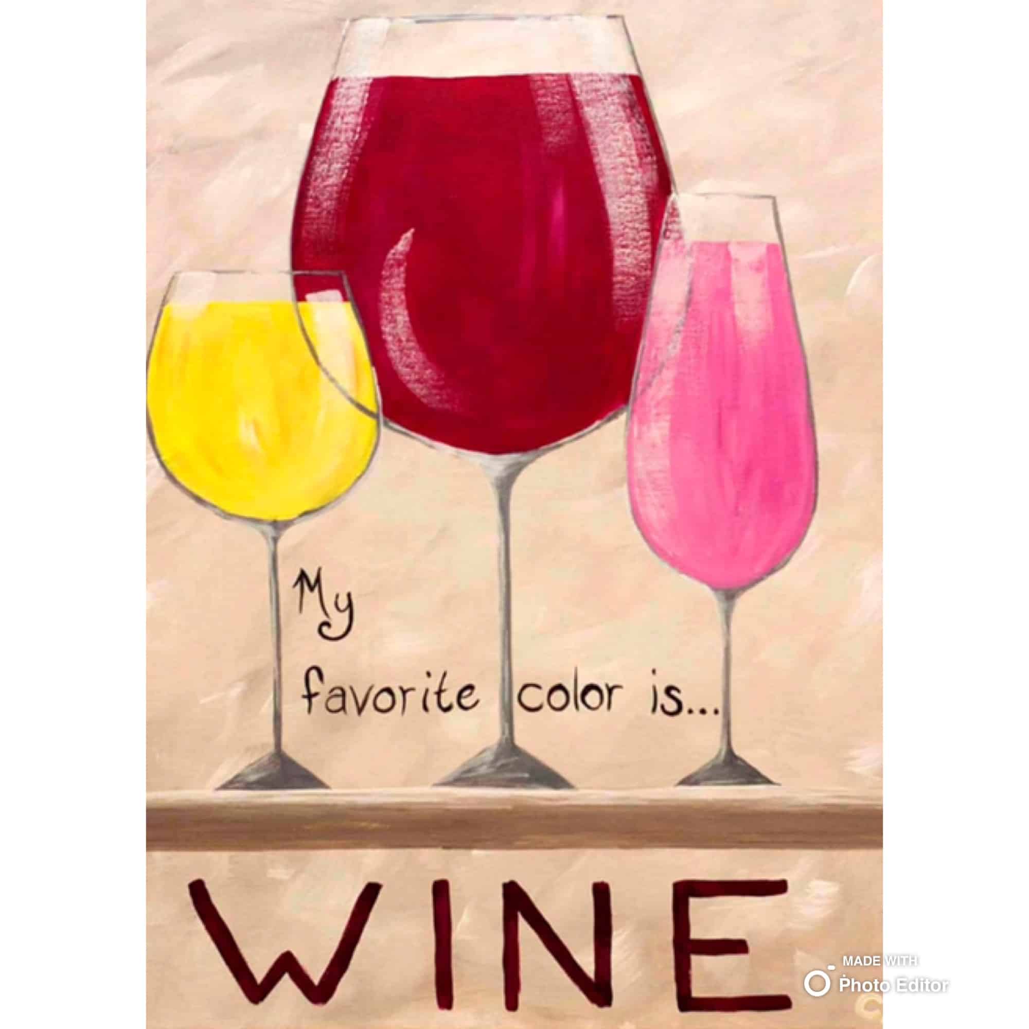 Wine Glass Painting Party - Wine and Canvas - Toledo, OH / Adrian, MI