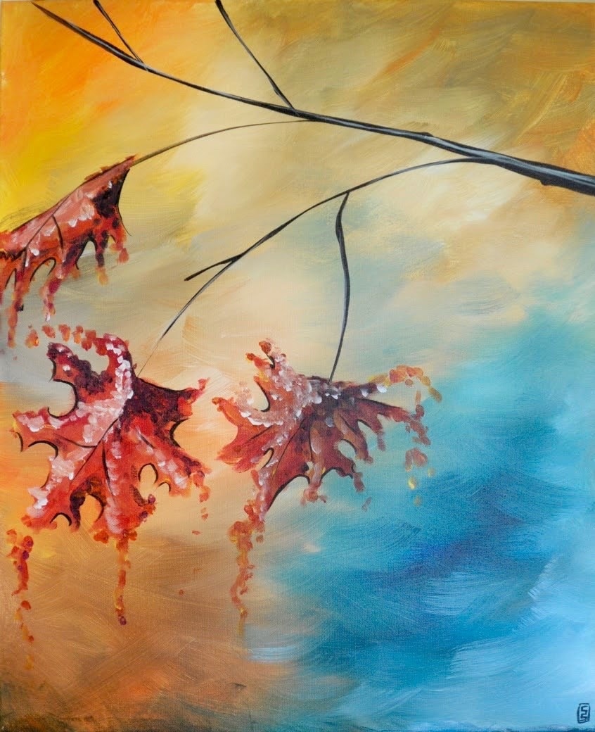 Falling Maple Leaves paint and sip Toledo