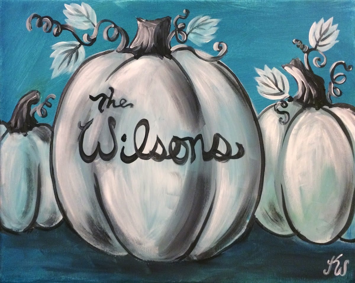 Personalized Pumpkins paint and sip Toledo