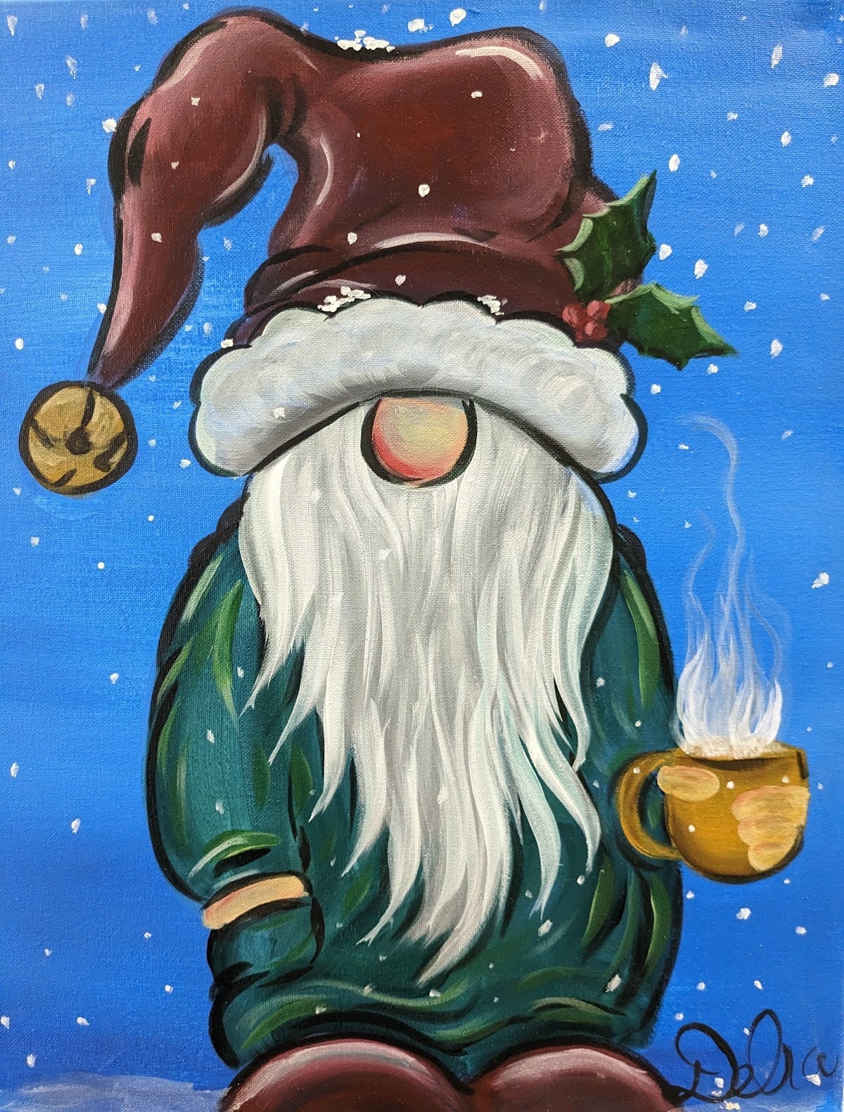 Cozy Christmas Gnome paint and sip Toledo